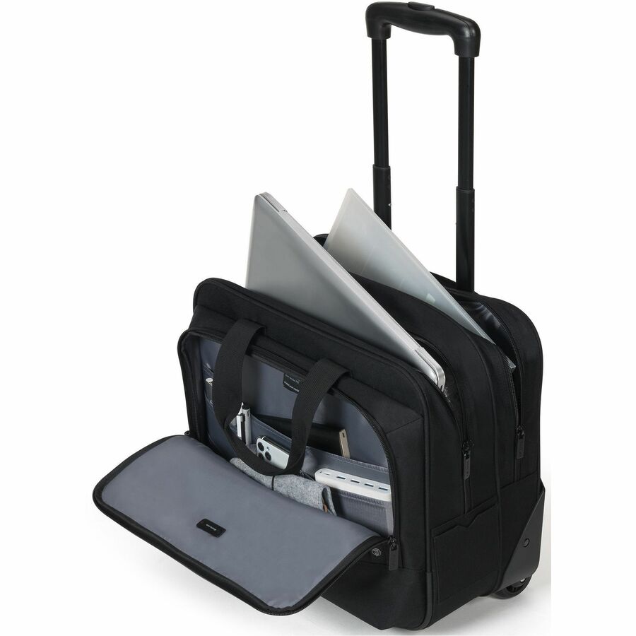 Dicota Eco Top Traveller BASE Carrying Case (Roller) for 32.8 cm (12.9") to 40.6 cm (16") Notebook, Document, Clothes - Black
