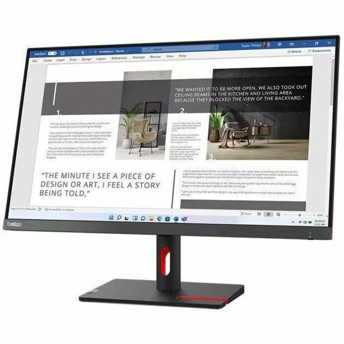 Lenovo ThinkVision S27i-30 27" Class Full HD LED Monitor - 16:9 - Storm Grey