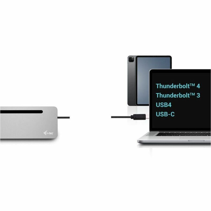i-tec USB Type C Docking Station for Tablet PC, Microphone, Notebook, Monitor, Headset, Smartphone - Charging Capability - Memory Card Reader - SD - 100 W - Grey