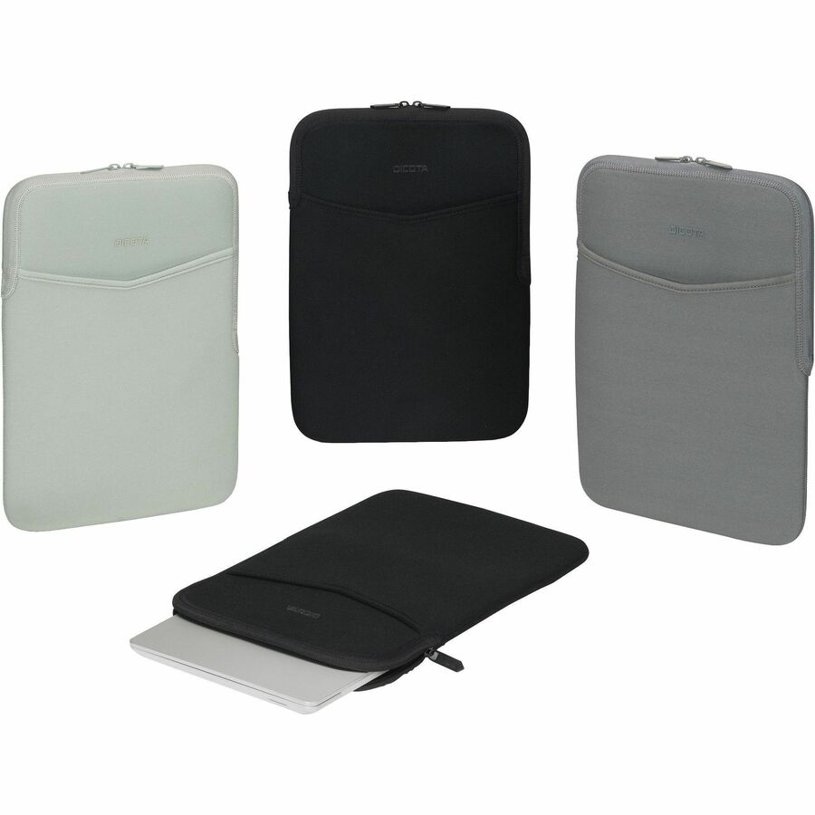 Dicota Eco SLIM L Carrying Case (Sleeve) for 35.6 cm (14") to 38.1 cm (15") Notebook, Accessories - Grey
