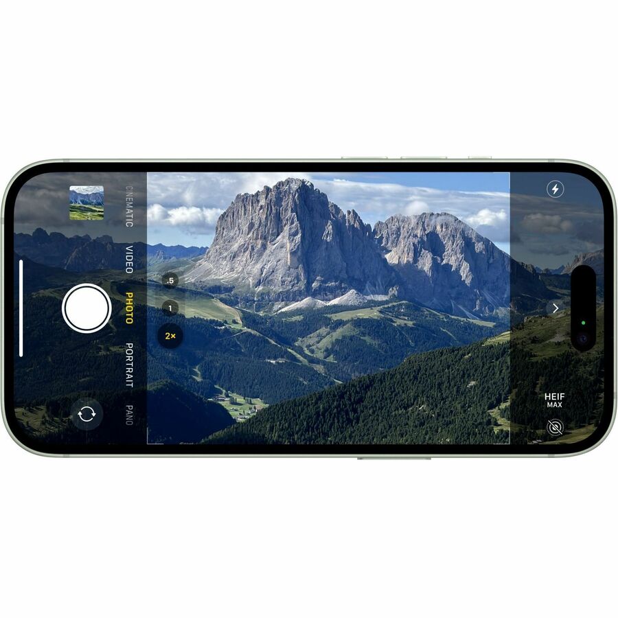 Apple iPhone 15 512 GB Smartphone - 15.5 cm (6.1") OLED 2556 x 1179 - Hexa-core (EverestDual-core (2 Core) 3.46 GHz + Sawtooth Quad-core (4 Core) 2.02 GHz - 6 GB RAM - iOS 17 - 5G - Green