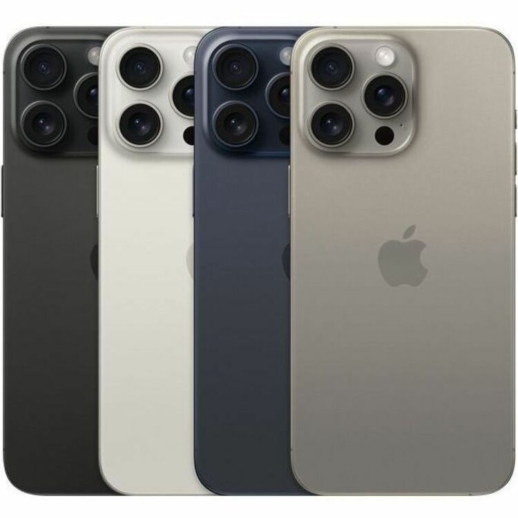 Apple iPhone 15 Pro Max 512 GB Smartphone - 17 cm (6.7") OLED 2796 x 1290 - Hexa-core (A17 ProDual-core (2 Core) 3.78 GHz + A17 Pro Quad-core (4 Core) - 8 GB RAM - iOS 17 - 5G - Black Titanium