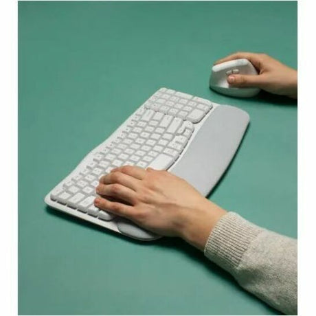 Logitech Wave Keys Keyboard - Wireless Connectivity - USB Interface - English (UK) - QWERTY Layout - Graphite