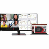 Lenovo ThinkVision P34w-20 34" Class Webcam UW-QHD Curved Screen LED Monitor - 21:9 - Raven Black