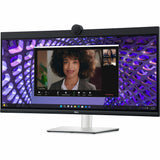 Dell P3424WEB 34" Class Webcam UW-QHD Curved Screen LED Monitor - 21:9 - Black, Silver