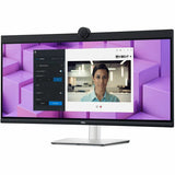 Dell P3424WEB 34" Class Webcam UW-QHD Curved Screen LED Monitor - 21:9 - Black, Silver