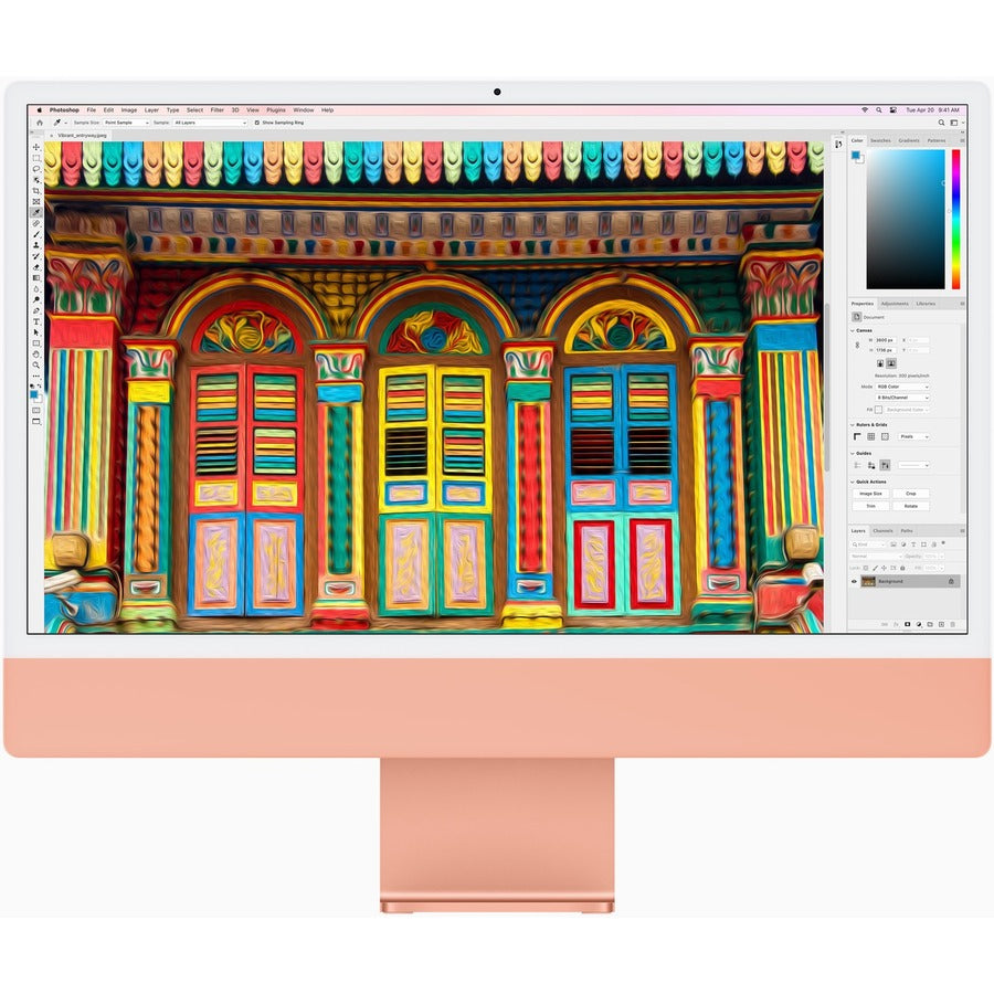 Apple iMac MQRU3B/A All-in-One Computer - Apple M3 Octa-core (8 Core) - 8 GB RAM - 512 GB SSD - 61 cm (24") 4.5K 4480 x 2520 - Desktop - Pink