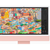 Apple iMac MQRU3B/A All-in-One Computer - Apple M3 Octa-core (8 Core) - 8 GB RAM - 512 GB SSD - 61 cm (24") 4.5K 4480 x 2520 - Desktop - Pink
