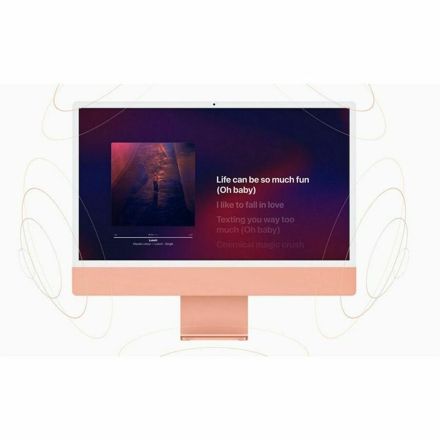 Apple iMac MQRT3B/A All-in-One Computer - Apple M3 Octa-core (8 Core) - 8 GB RAM - 256 GB SSD - 61 cm (24") 4.5K 4480 x 2520 - Desktop - Pink
