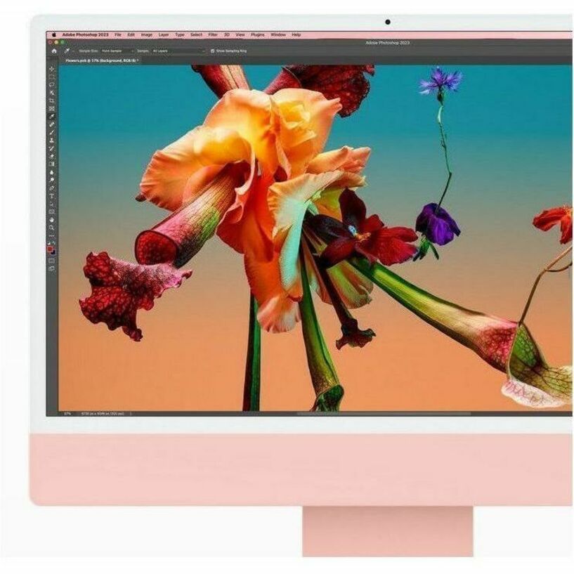 Apple iMac MQRT3B/A All-in-One Computer - Apple M3 Octa-core (8 Core) - 8 GB RAM - 256 GB SSD - 61 cm (24") 4.5K 4480 x 2520 - Desktop - Pink