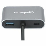 USB-C Dock/Hub, Ports (x4): HDMI, USB-A, USB-C and VGA, With Power Delivery (87W) to USB-C Port (Note add USB-C wall charger and USB-C cable needed), All Ports can be used at the same time, Universal for all devices, Aluminium, Space Grey,3 Year Warranty