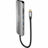 Urban Factory HUBEE USB Type C Docking Station for Desktop PC, Notebook - Memory Card Reader - SD - Space Gray