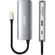 Urban Factory HUBEE USB Type C Docking Station for Notebook, Desktop PC - Memory Card Reader - SD - Space Gray