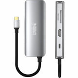 Urban Factory HUBEE USB Type C Docking Station for Notebook, Desktop PC - Memory Card Reader - SD - Space Gray