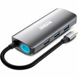 Urban Factory HUBEE USB Type C Docking Station for Notebook, Desktop PC - Memory Card Reader - SD - Space Gray