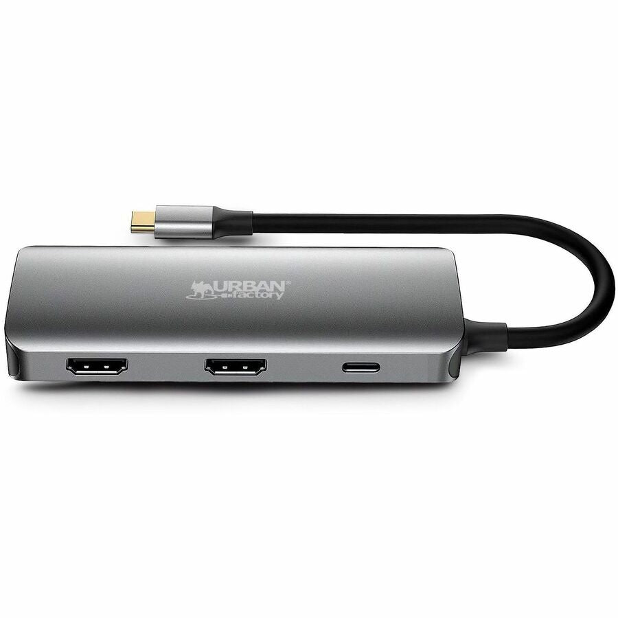 Urban Factory HUBEE USB Type C Docking Station for Smartphone, Desktop PC, Tablet PC, Notebook - Space Gray