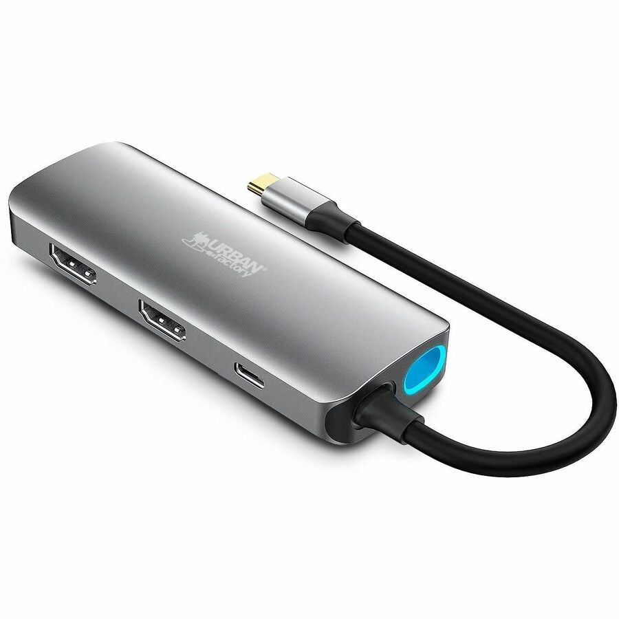 Urban Factory HUBEE USB Type C Docking Station for Smartphone, Desktop PC, Tablet PC, Notebook - Space Gray