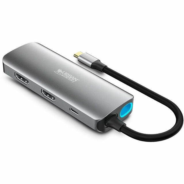Urban Factory HUBEE USB Type C Docking Station for Smartphone, Desktop PC, Tablet PC, Notebook - Space Gray