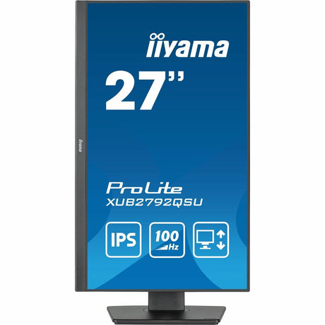 iiyama ProLite XUB2792QSU-B6 27" Class WQHD LED Monitor - 16:9 - Matte Black