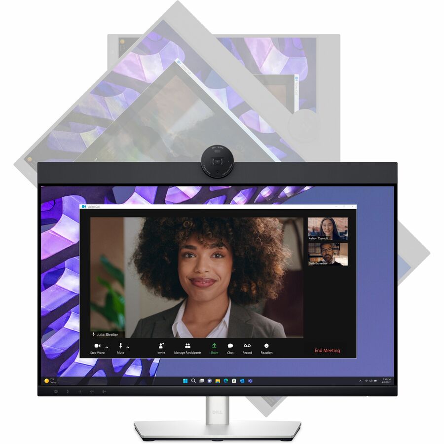 Dell P2424HEB 24" Class Webcam Full HD LED Monitor - 16:9 - Black, Silver