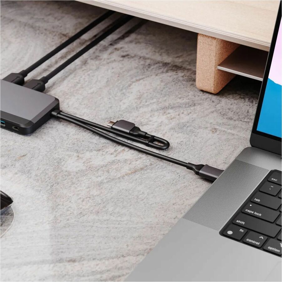 Alogic USB Type C Docking Station for Notebook, Microphone, Monitor, Tablet - Charging Capability - Memory Card Reader - SD - Dark Grey - Portable