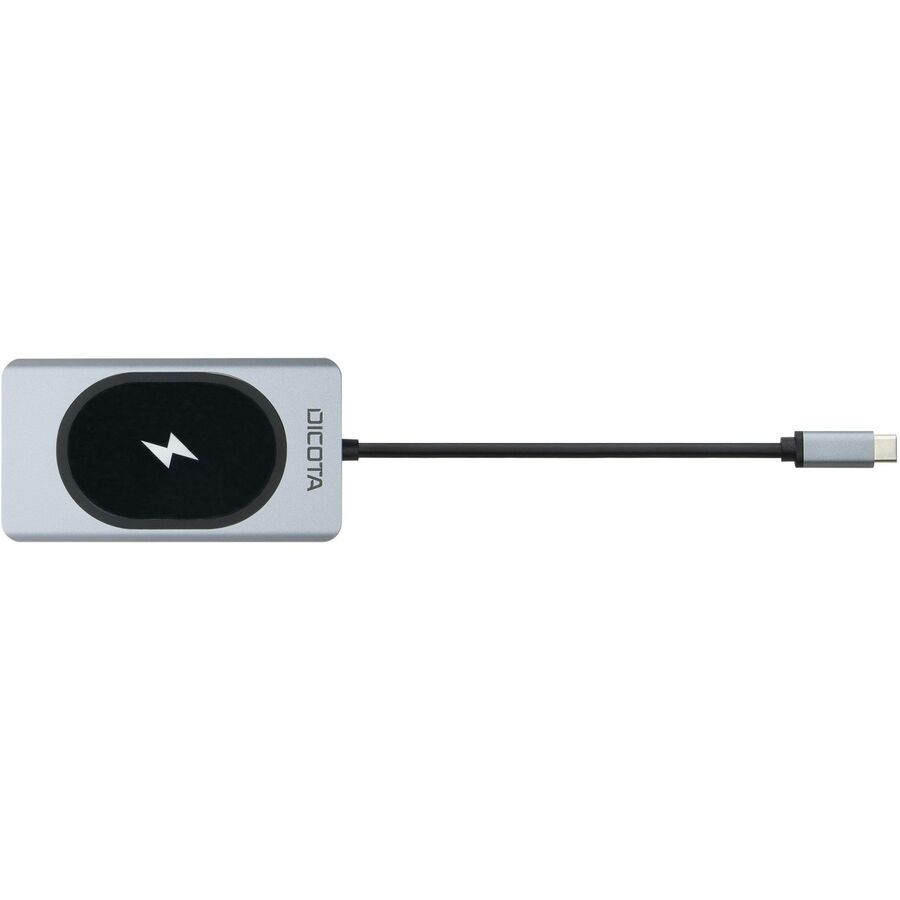 Dicota USB Type C Docking Station for Microphone, Headphone, Tablet PC, Desktop PC, Monitor, Notebook - Charging Capability - Memory Card Reader - SD - Silver