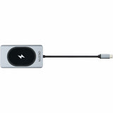Dicota USB Type C Docking Station for Microphone, Headphone, Tablet PC, Desktop PC, Monitor, Notebook - Charging Capability - Memory Card Reader - SD - Silver