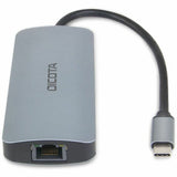 Dicota USB Type C Docking Station for Notebook, Monitor - Memory Card Reader - SD - Silver