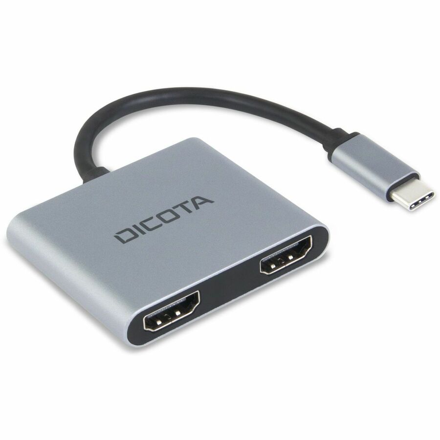 Dicota USB Type C Docking Station for Desktop PC, Notebook - Silver - Portable