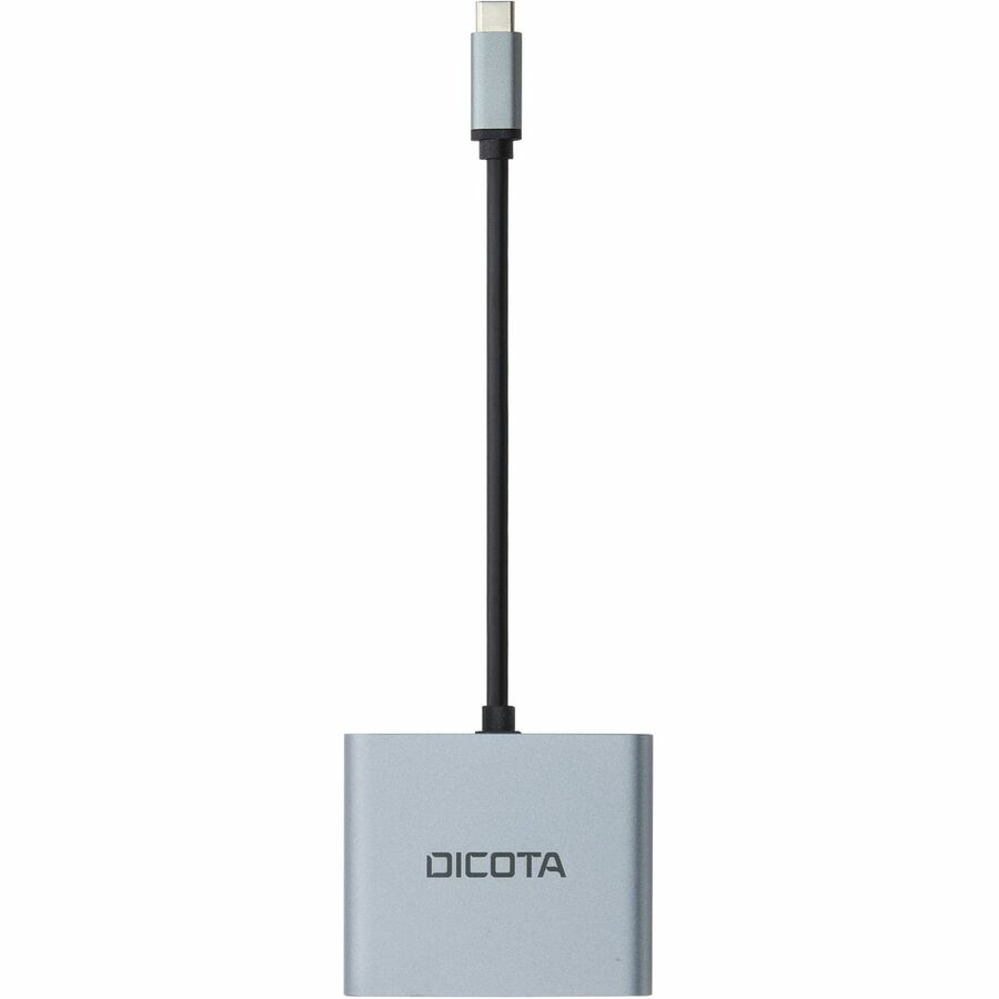 Dicota USB Type C Docking Station for Desktop PC, Notebook - Silver - Portable