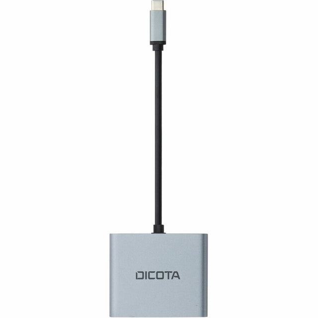 Dicota USB Type C Docking Station for Desktop PC, Notebook - Silver - Portable