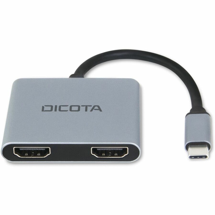 Dicota USB Type C Docking Station for Desktop PC, Notebook - Silver - Portable