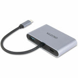 Dicota USB Type C Docking Station for Notebook, Desktop PC - Silver - Portable