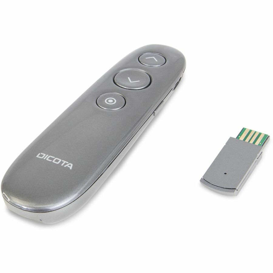 Dicota Presentation Pointer - Radio Frequency - USB - Grey
