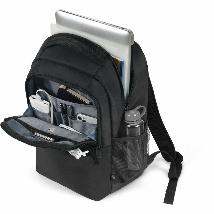 Dicota Eco CORE Carrying Case (Backpack) for 38.1 cm (15") to 43.9 cm (17.3") Notebook - Black