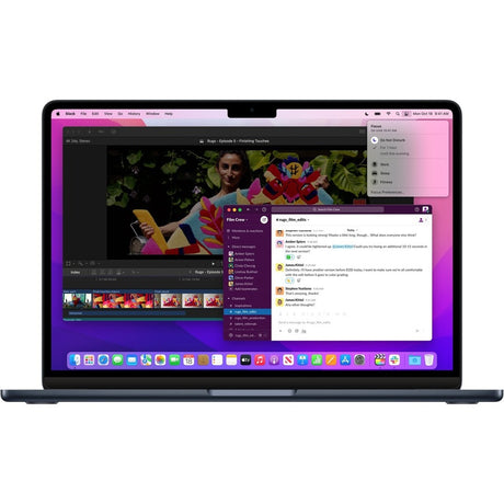 Apple MacBook Air MRYV3B/A 38.9 cm (15.3") Notebook - Apple M3 - 8 GB - 512 GB SSD - English (UK) Keyboard - Midnight