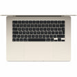 Apple MacBook Air MRYR3B/A 38.9 cm (15.3") Notebook - Apple M3 - 8 GB - 256 GB SSD - English (UK) Keyboard - Starlight