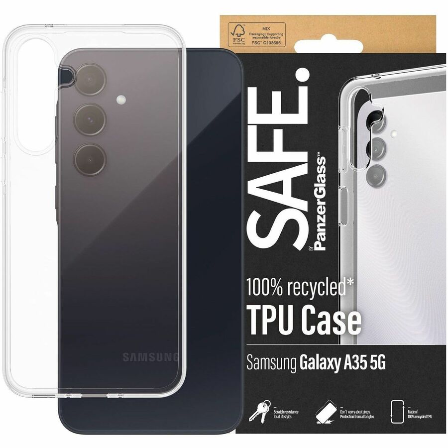 Safe Case for Samsung Galaxy A35 5G Smartphone - Transparent - Bulk