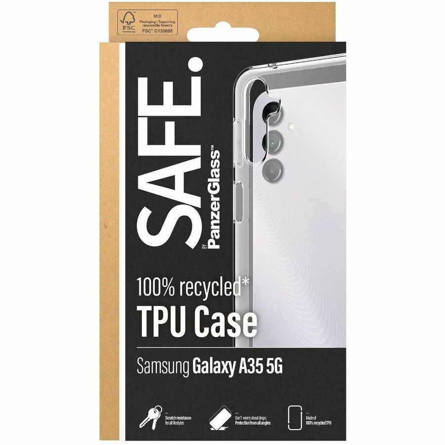 Safe Case for Samsung Galaxy A35 5G Smartphone - Transparent - Bulk