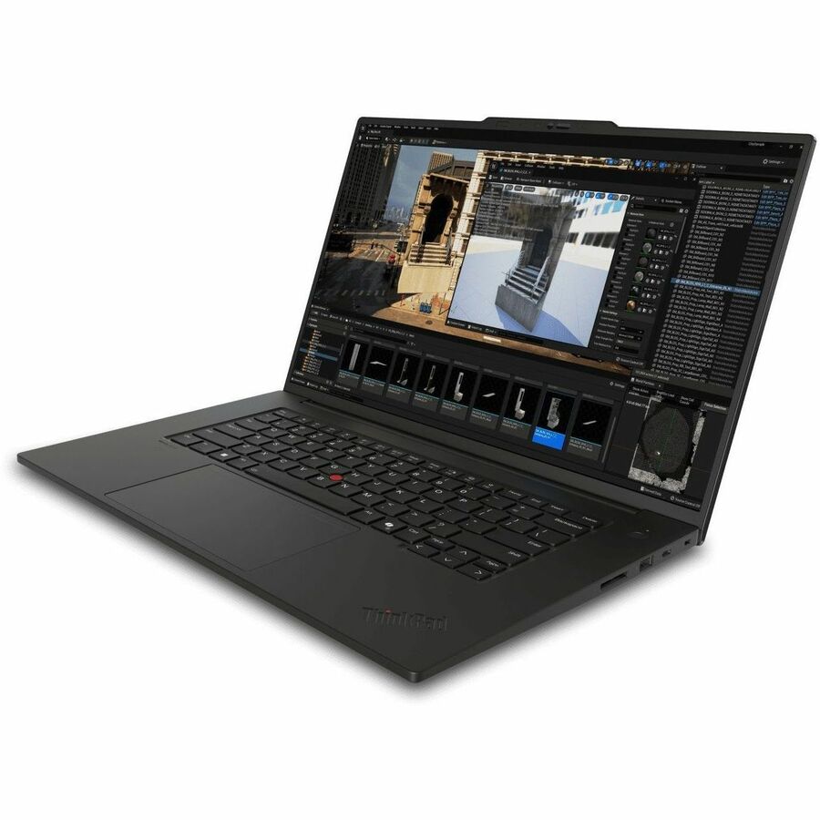 Lenovo ThinkPad P1 Gen 7 21KV0023UK 40.6 cm (16") Notebook - WQXGA - Intel Core Ultra 7 165H - vPro Technology - Intel Evo Platform - 32 GB - 1 TB SSD - English (UK) Keyboard - Black