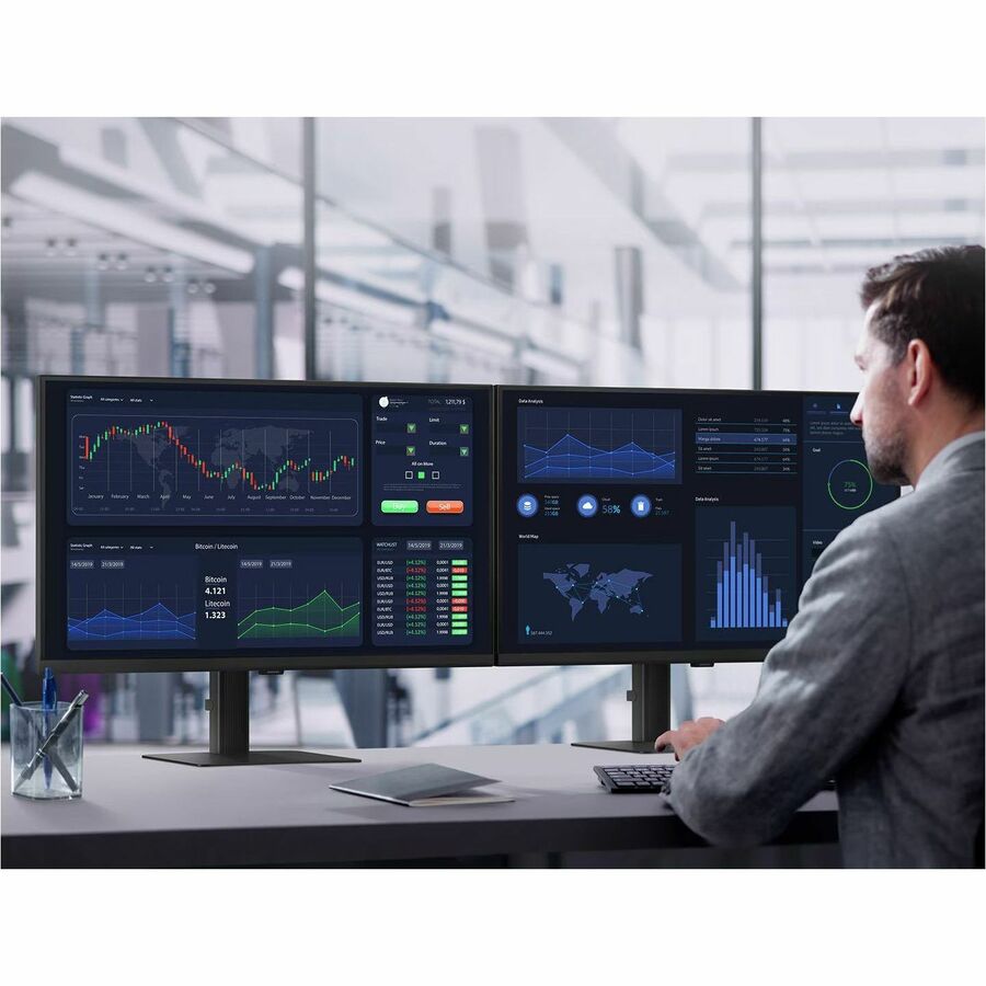 Samsung ViewFinity S6 S32D600UAU 32" Class WQHD LED Monitor - 16:9 - Black