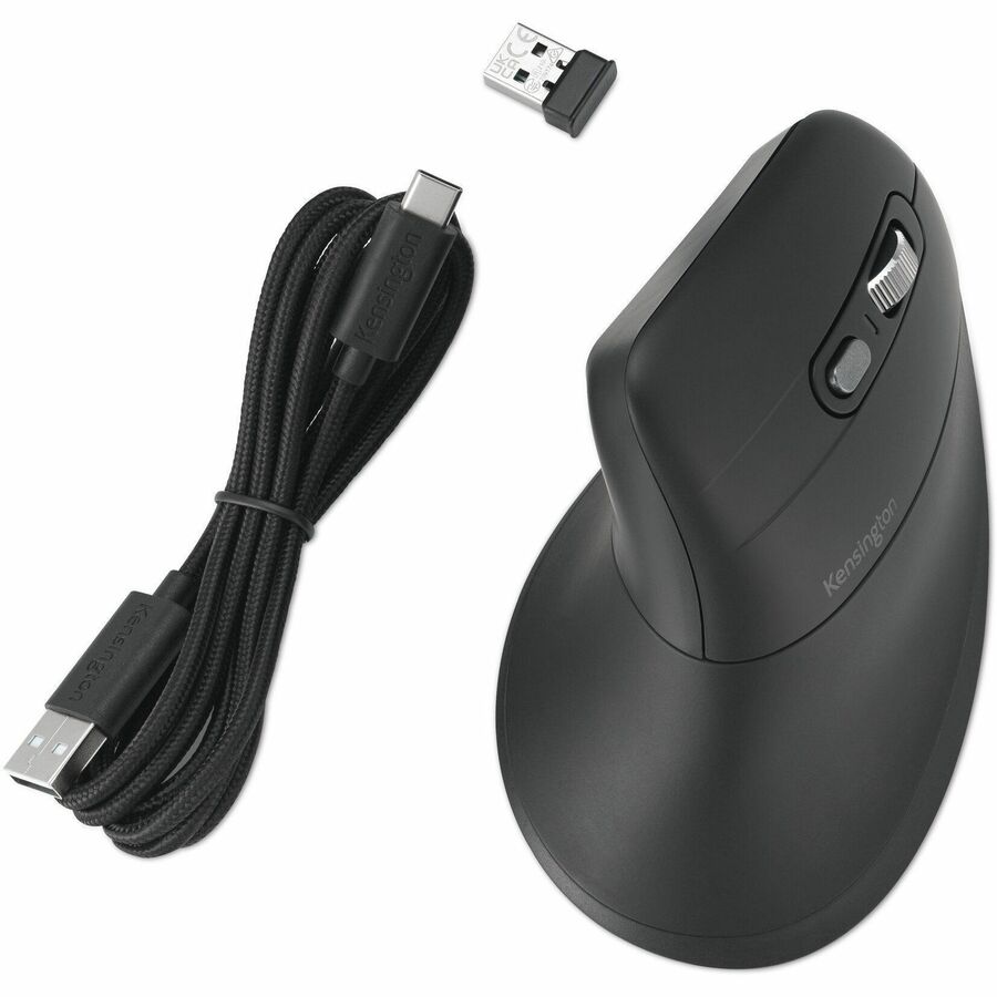 Kensington Pro Fit Ergo MY630 EQ Full-size Mouse - Bluetooth/Radio Frequency - 5 Button(s)