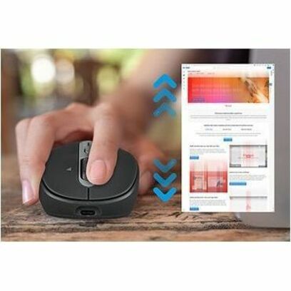 V7 MW600BT Mouse - Bluetooth/Radio Frequency - USB Type C - Optical - 7 Button(s)