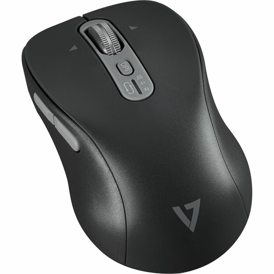 V7 MW600BT Mouse - Bluetooth/Radio Frequency - USB Type C - Optical - 7 Button(s)