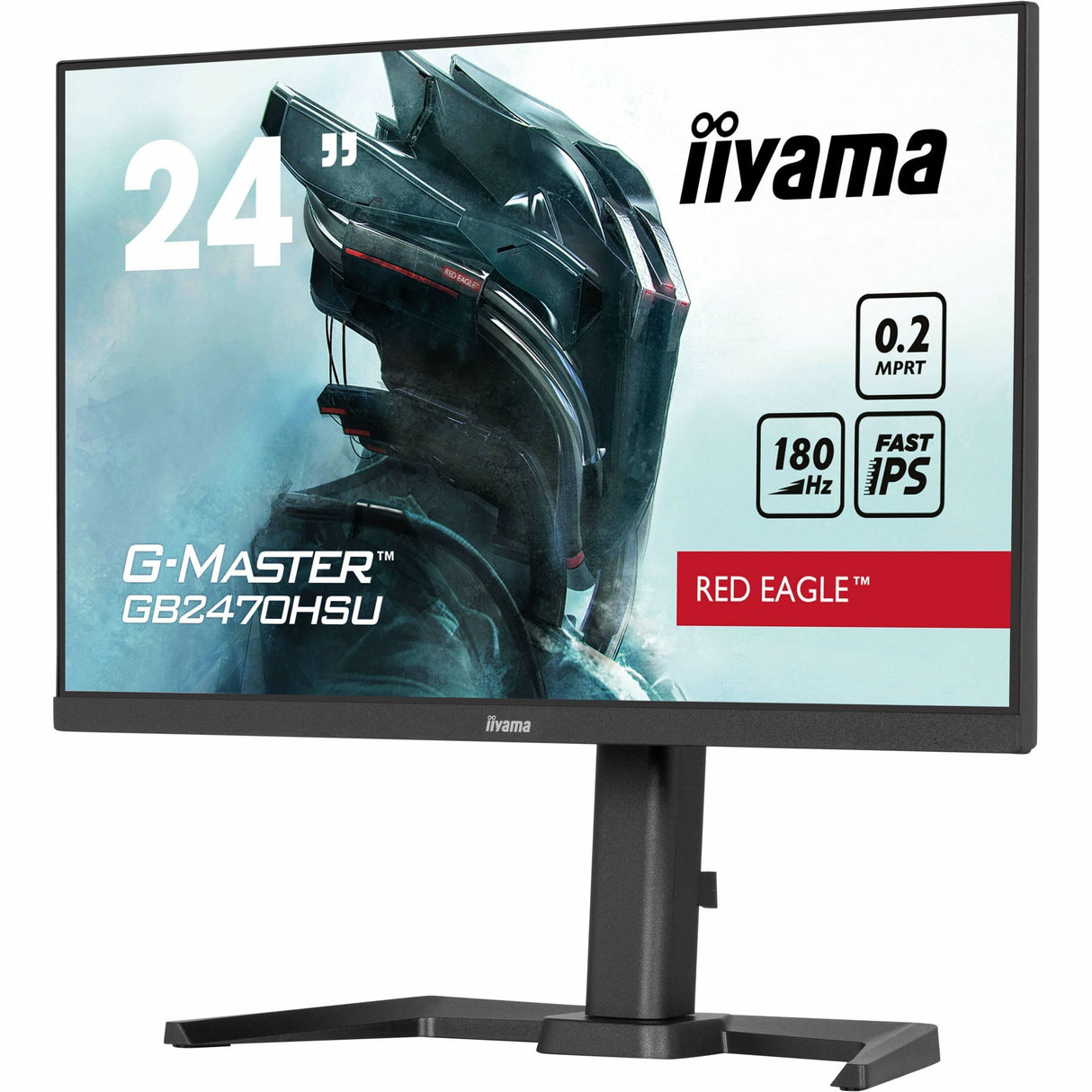 iiyama G-MASTER Red Eagle GB2470HSU-B6 24" Class Full HD LED Monitor - 16:9 - Matte Black