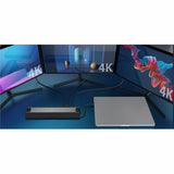 j5create JCD554 USB4 Docking Station for Notebook, Monitor, Keyboard, Mouse - Charging Capability - Memory Card Reader - SD - Space Gray