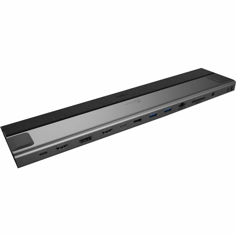 j5create JCD554 USB4 Docking Station for Notebook, Monitor, Keyboard, Mouse - Charging Capability - Memory Card Reader - SD - Space Gray