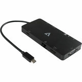 V7 Mini Dock UCMINIDOCK-ALTHV USB Type C Docking Station for Notebook - Charging Capability - Memory Card Reader - SD - Black - Desktop