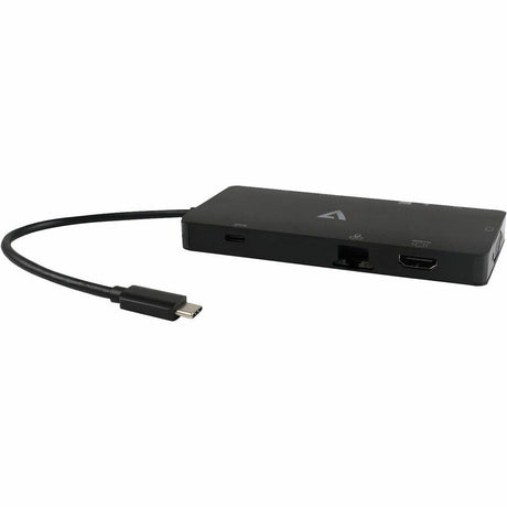 V7 Mini Dock UCMINIDOCK-ALTHV USB Type C Docking Station for Notebook - Charging Capability - Memory Card Reader - SD - Black - Desktop