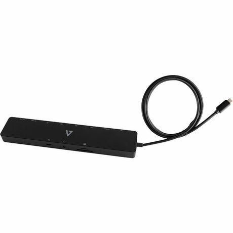 V7 DOCKUCPT2D USB Type C Docking Station for Notebook - Charging Capability - Memory Card Reader - SD - 130 W - Black